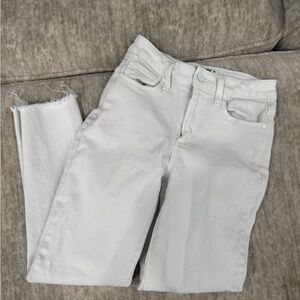 PAIGE Women's Cropped White Jeans